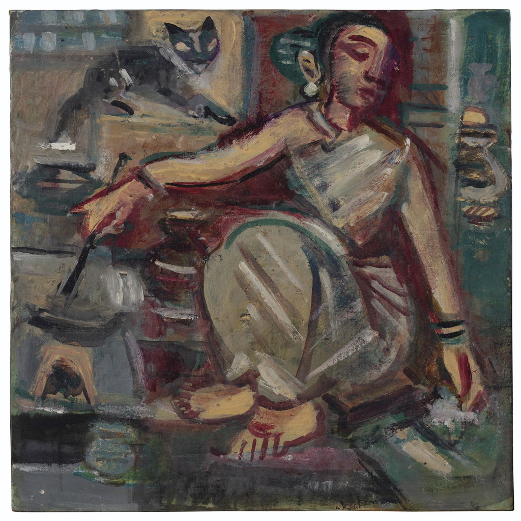 Frying Fish (1953). Sold for $70,000 in 2021. Image courtesy of Christie's