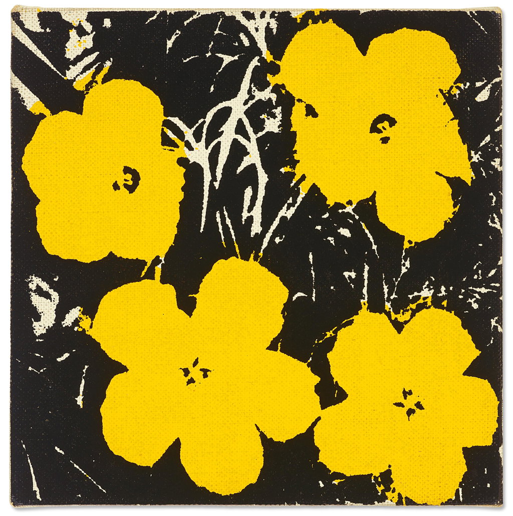 Flowers by Andy Warhol sold for $307,200. Image courtesy of Christie's