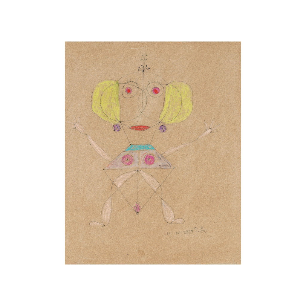Untitled by Victor Brauner sold for $21,600 (517% above estimate). Image courtesy of Bonhams Cornette de Saint Cyr