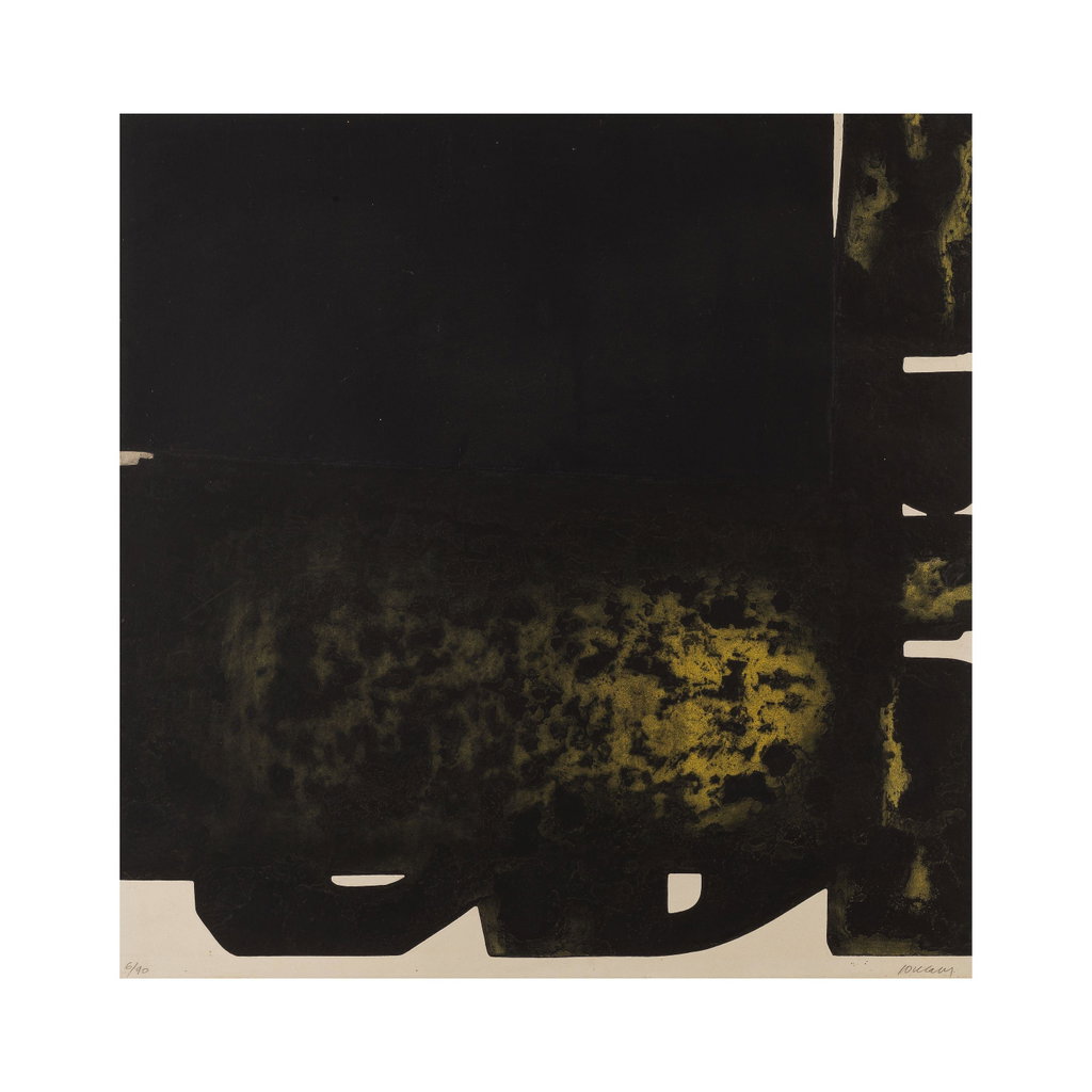 Etching 22 by Pierre Soulages sold for $16,000. Image courtesy of Bonhams Cornette de Saint Cyr