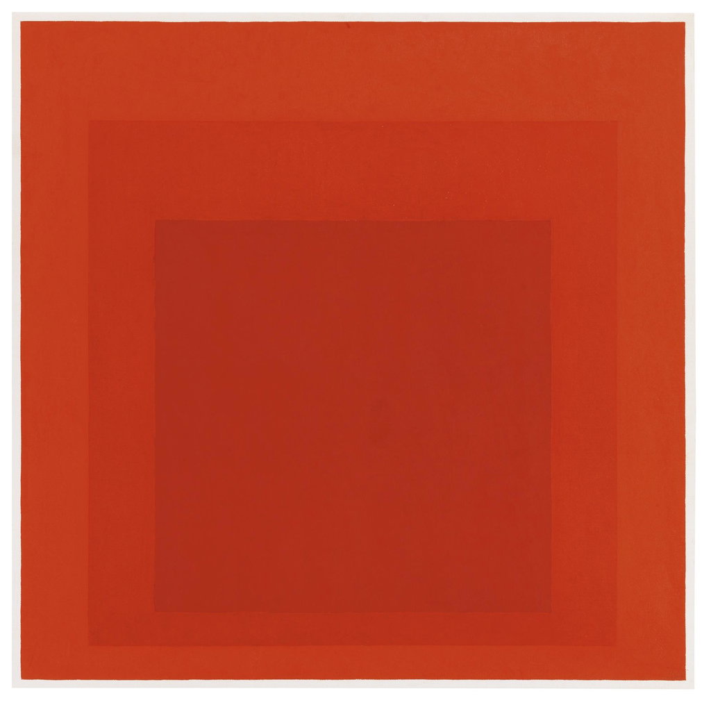 Study For Homage To The Square: Signal (1966). Sold for $821,400 in 2005. Image courtesy of Christie's