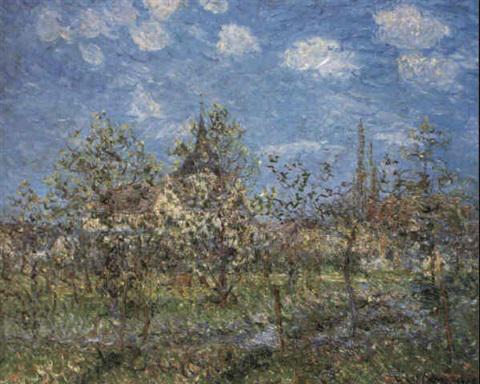 Verger en fleur Printemps (1902). Sold for $44,000 in 1985. Image courtesy of Christie's