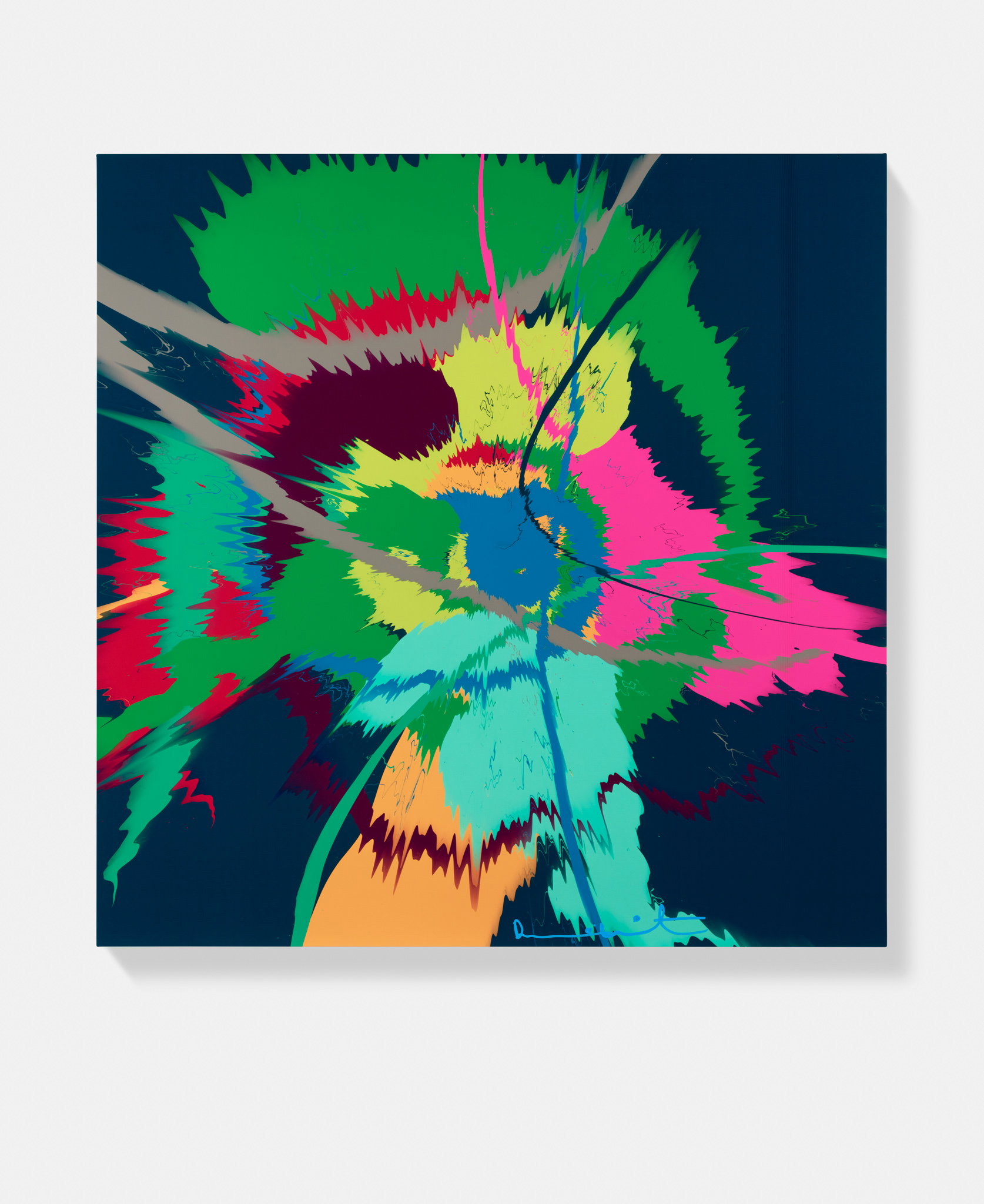 Beautiful, Almost Wholly Clear, Tumbled Out, Cloudless Haze Gyration Painting image #1 main image