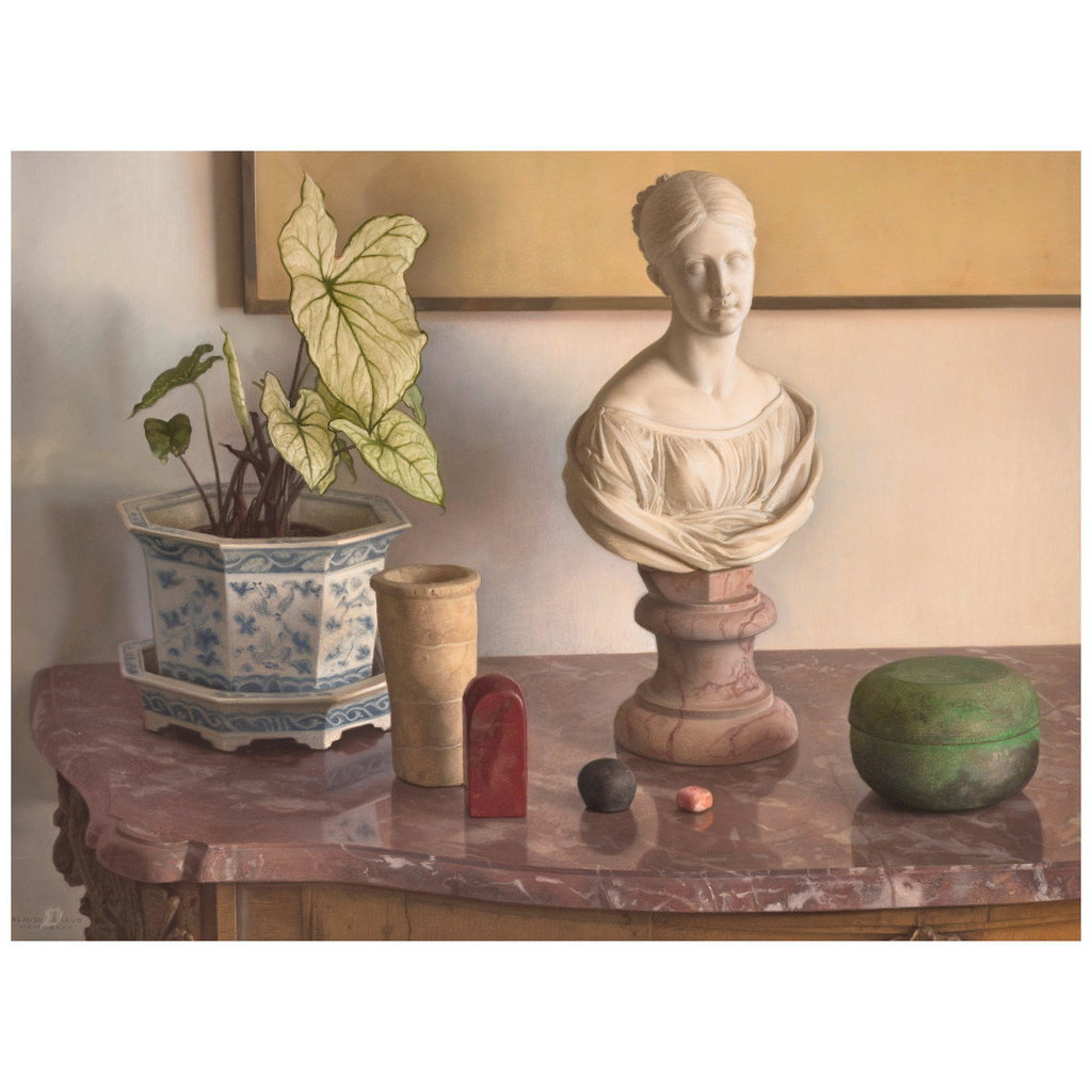 Bust of a Woman and Plant by Claudio Bravo sold for $61,400. Image courtesy of Bonhams