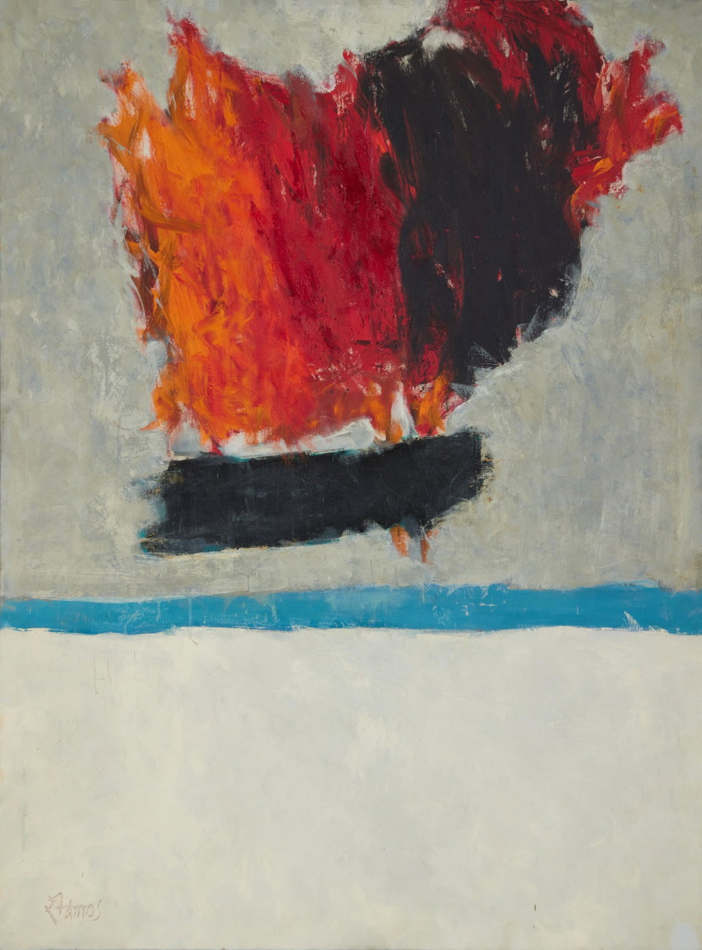 Day of the Two Suns by Theodoros Stamos sold for $217,600. Image courtesy of Sotheby's