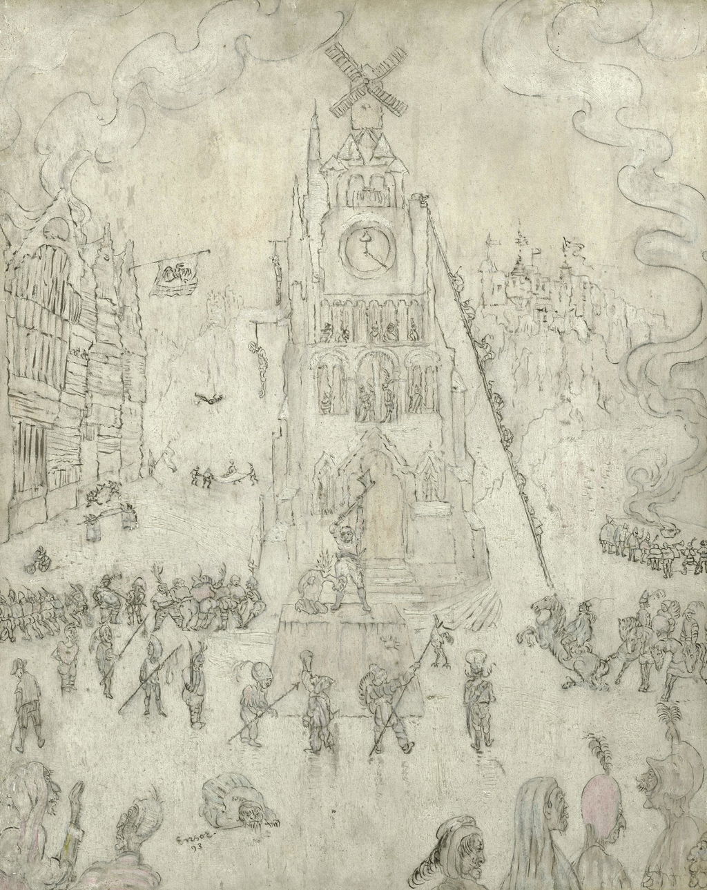 L'Exécution by James Ensor sold for $492,400. Image courtesy of Christie's