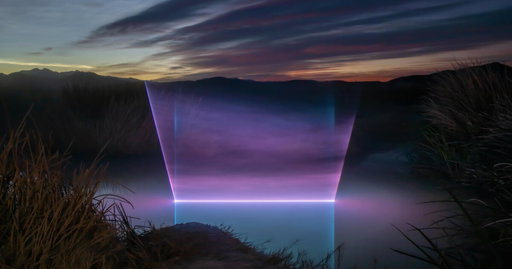 how lachlan turczan reshapes matter by bending light and water in atmospheric installations