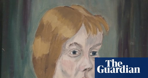 Iris Murdoch artworks from secret room go on display – including self-portrait
