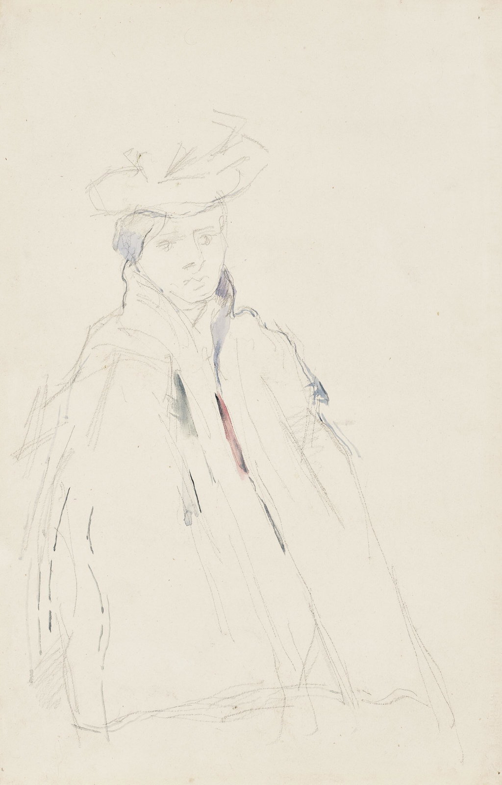 Femme à la mante by Paul Cezanne sold for $159,700. Image courtesy of Christie's