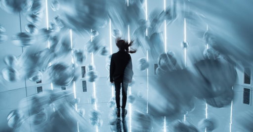 Works by Marina Abramović and Martin Creed featured in Balloon Museum New York’s inaugural show.