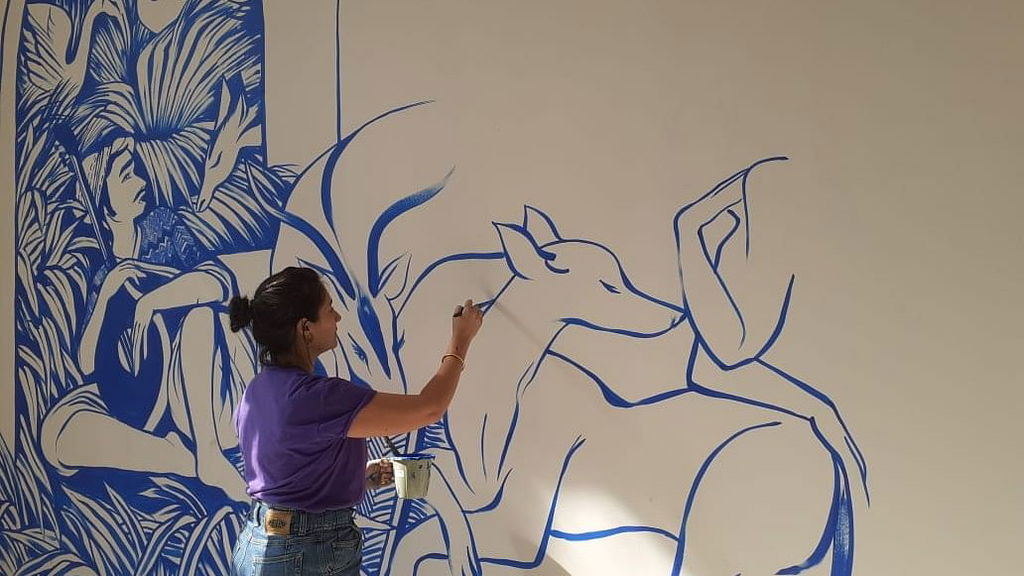 Madhya Pradesh: Tansen, Jungle Book, Austrian mural come alive in Bhopal as French painters take part in Wall Art Festival