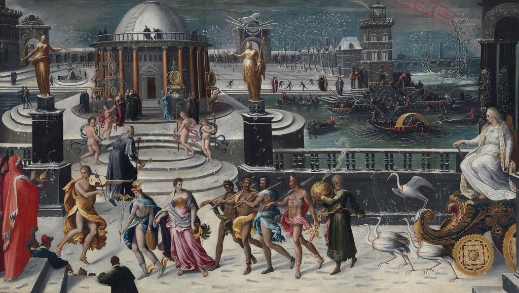 Le Triomphe de l'Hiver (The Triumph of Winter) by Antoine Caron sold for $655,200.
Image courtesy of Christie's