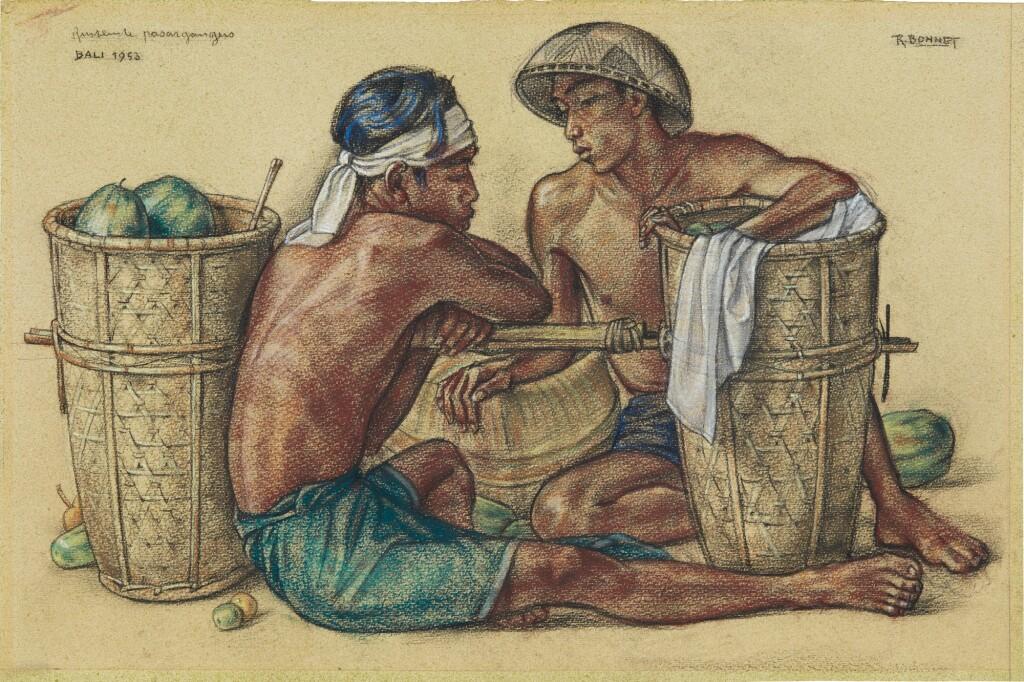 Resting at ganges market. Image courtesy of Sotheby's