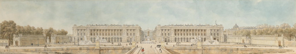 View of the Place de la Concorde in Paris, with the Madeleine Church in the background by Pierre Francois Leonard Fontaine sold for $88,300. Image courtesy of Christie's