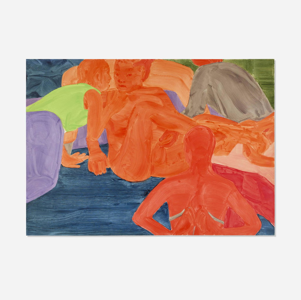 Gathering (XV) by Philipp Kremer sold for $5,120. Image courtesy of Rago