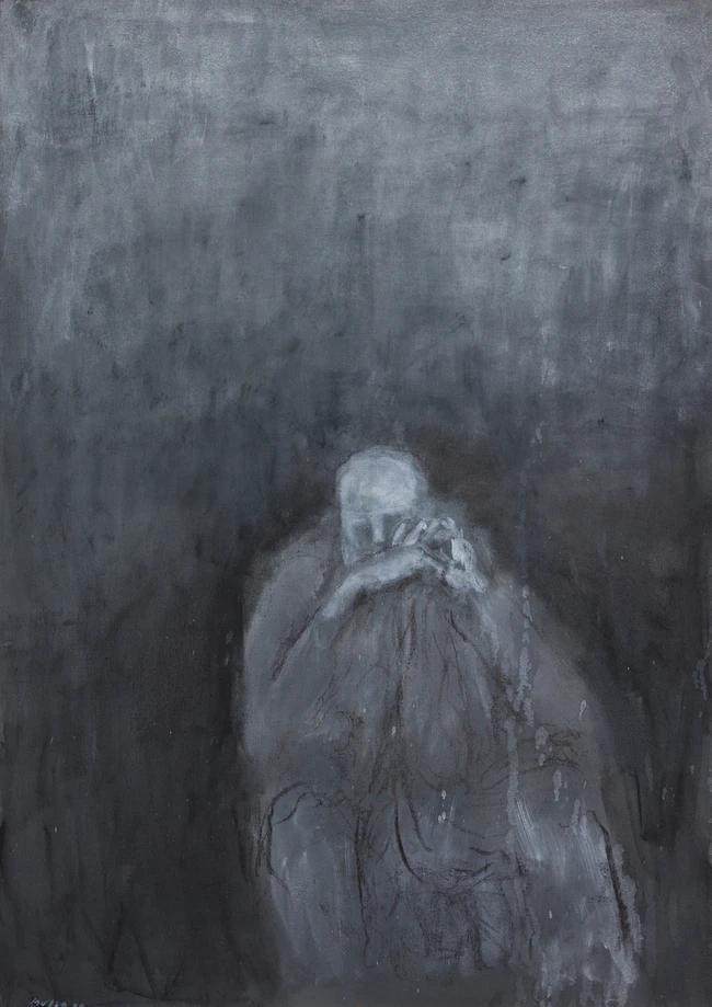 Assis Gris (or 'Uomo Grigio') by Zoran Music sold for $29,500. Image courtesy of Rosebery's