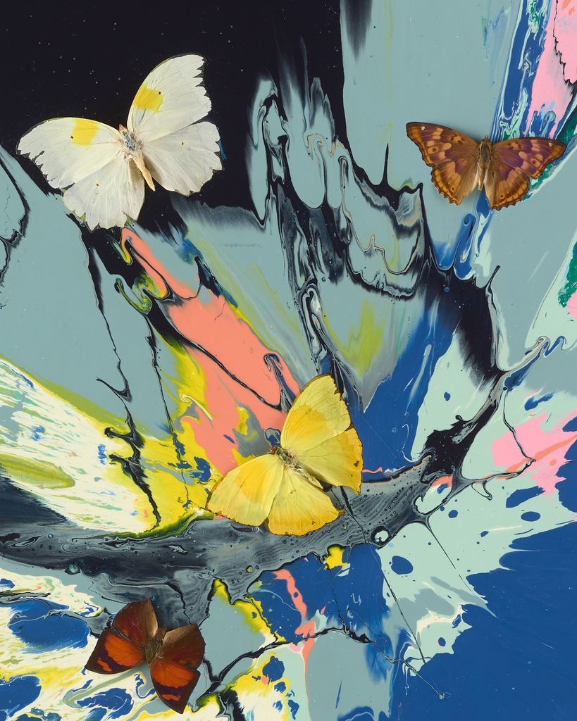 Beautiful Makes the World Go Round Painting (with Butterflies) 3