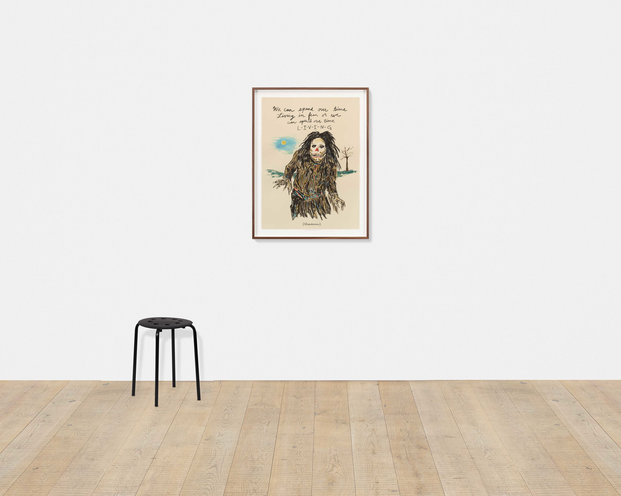 We can spend our time Living in fear or we can spend our time L-I-V-I-N-G scale image