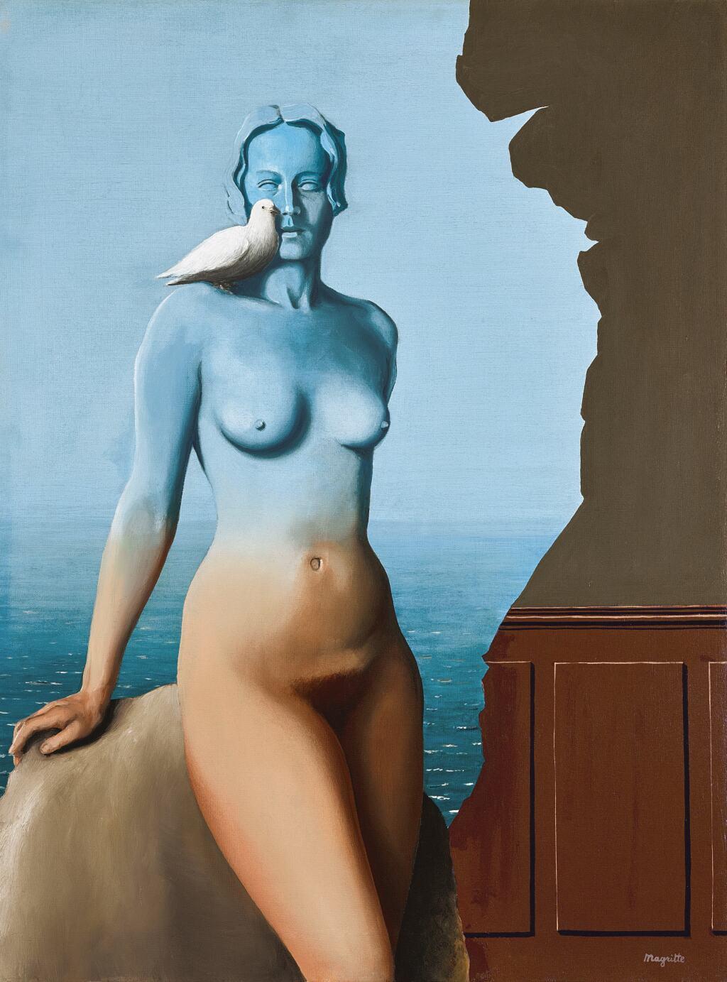 La magie noire by Rene Magritte sold for $12.36m.
Image courtesy of Sotheby's