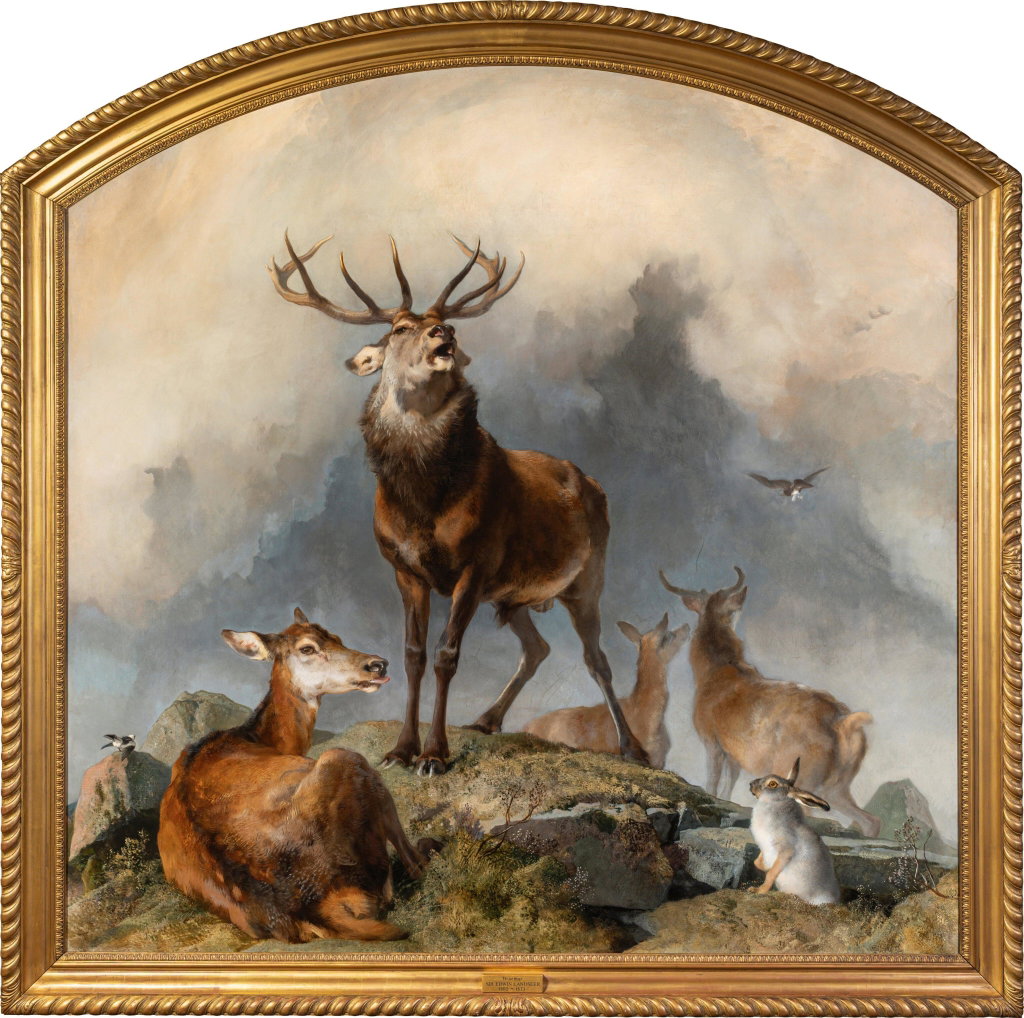 Scene in Braemar – Highland Deer by Sir Edwin Henry Landseer estimated at $3.96m (low) to $5.28m (high). Image courtesy of Sotheby's