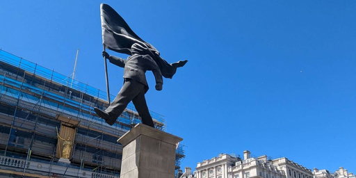 Banksy’s New Statue Warns Progress Can Still Fail