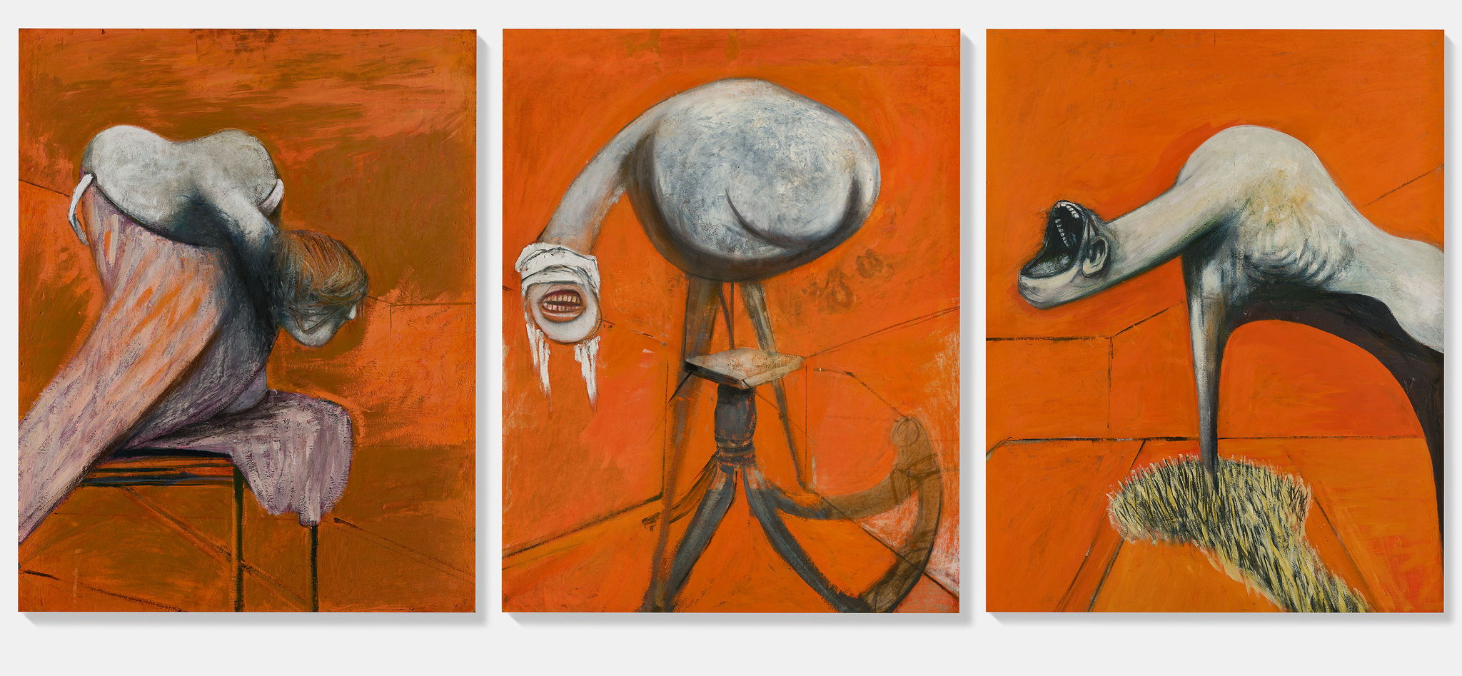 Three Studies for Figures at the Base of a Crucifixion image #1 main image