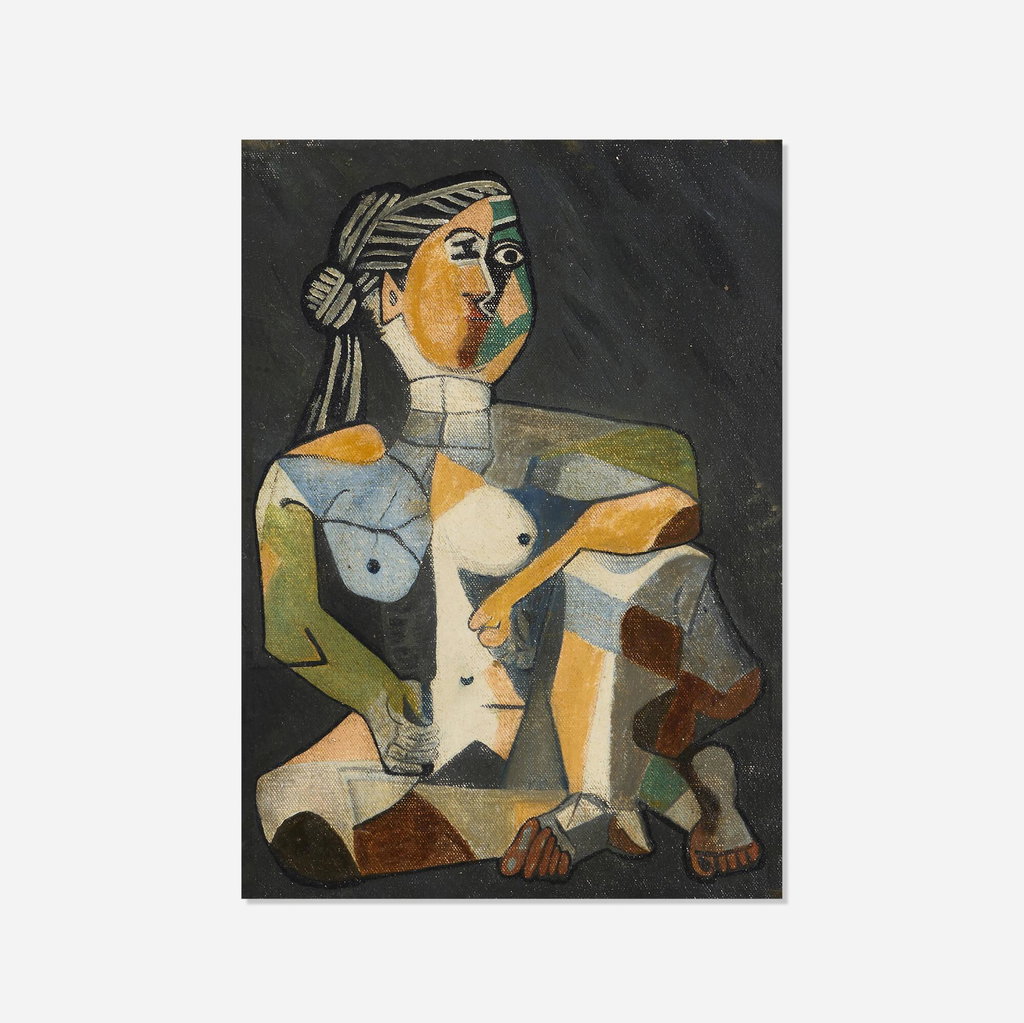 Untitled by Louise Nevelson sold for $89,600. Image courtesy of Rago