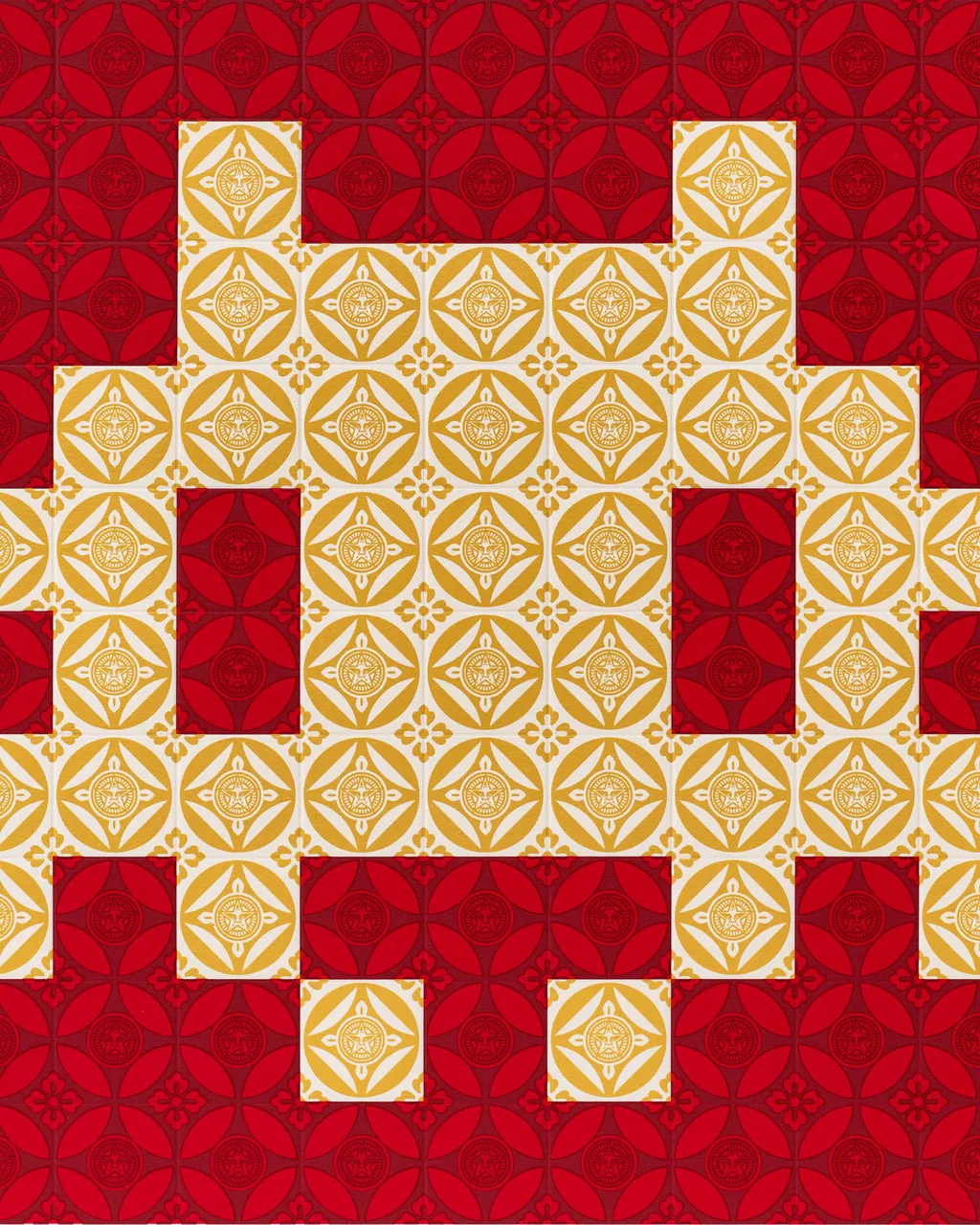 Positive Space/Negative Space (Cream/Red) image #2