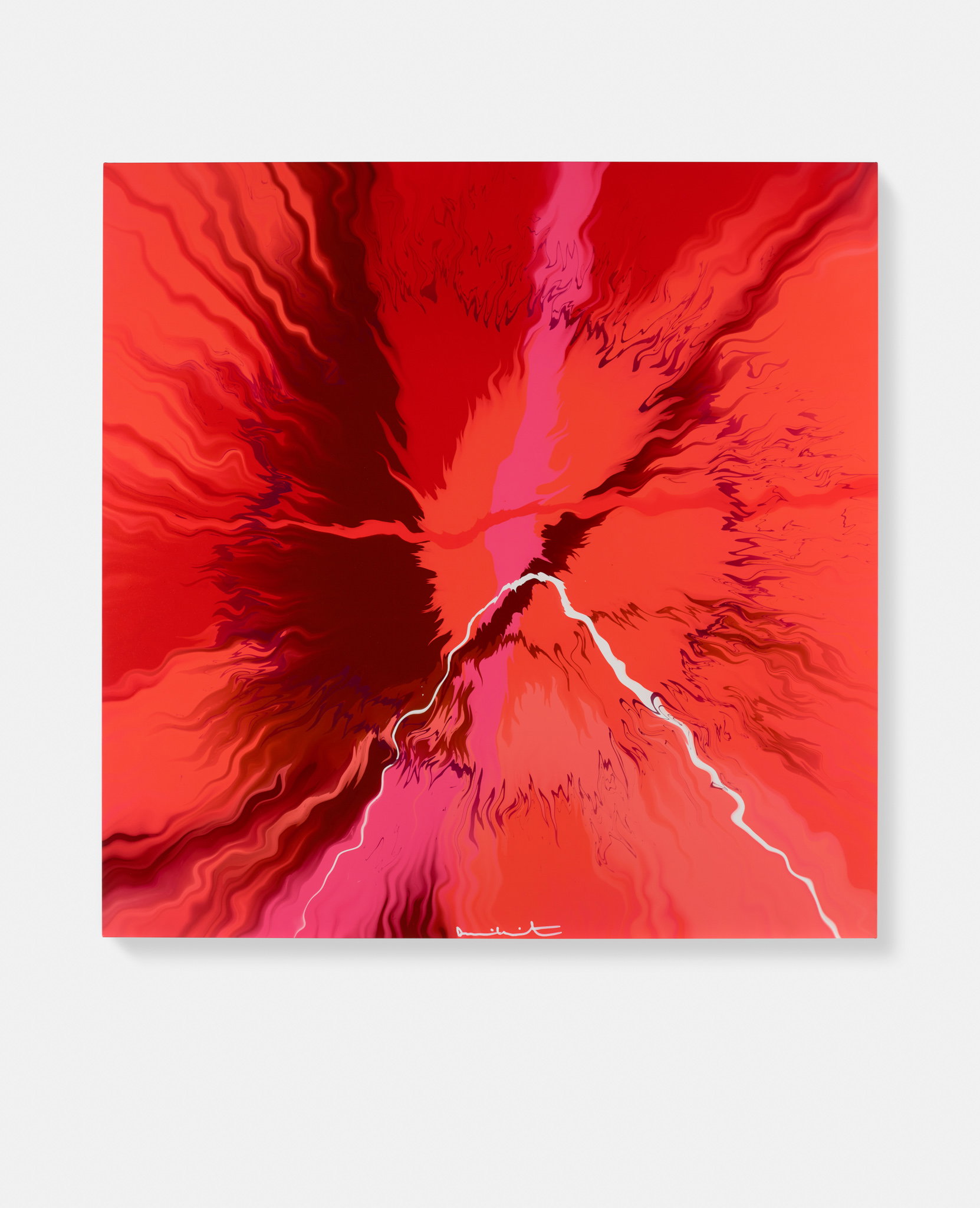 Beautiful, Extremely Agreeable, Melodramatically Moving Bursting River Painting image #1 main image