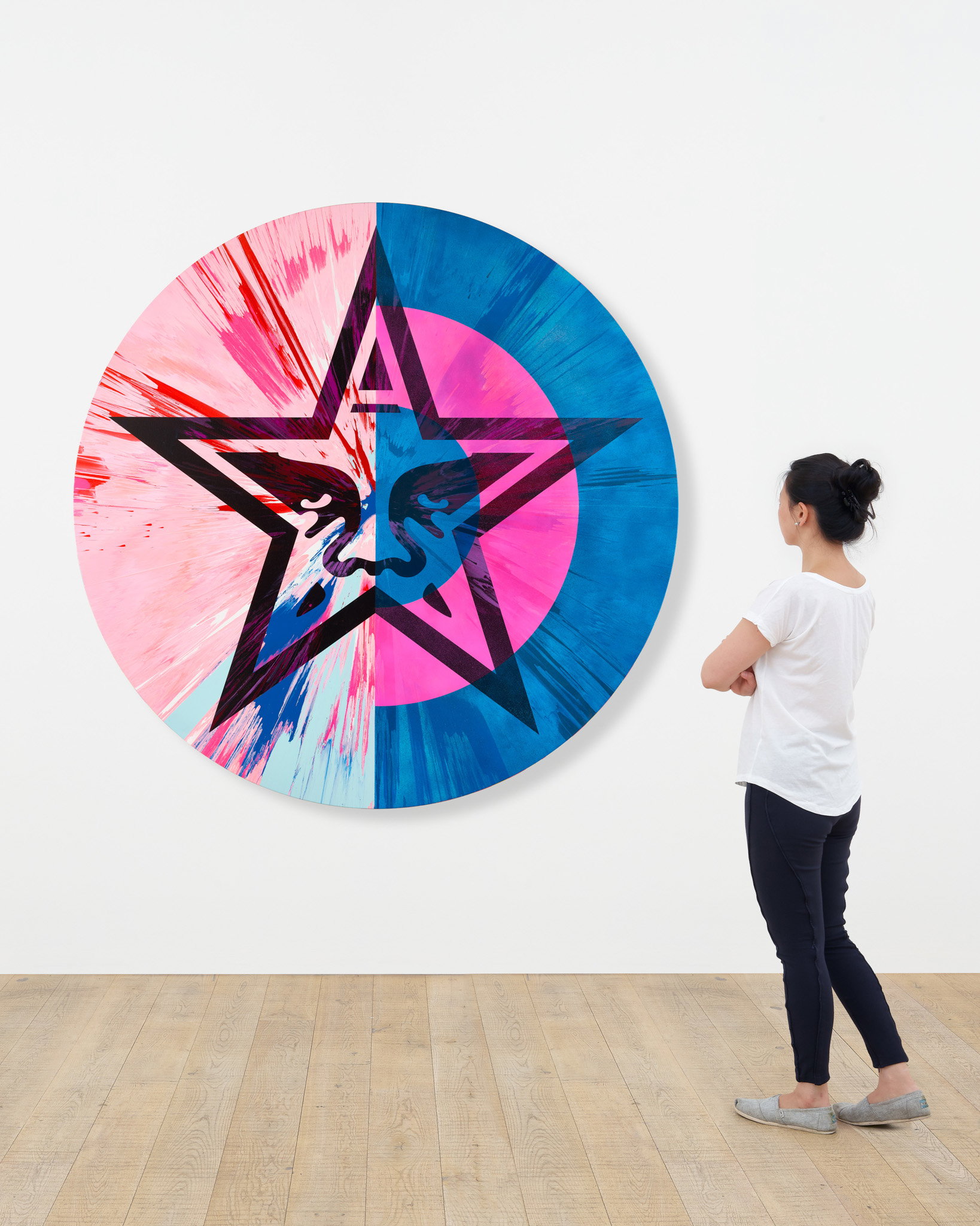 Beautiful Overwhelming Icon Star 3 Spin Target Painting scale image