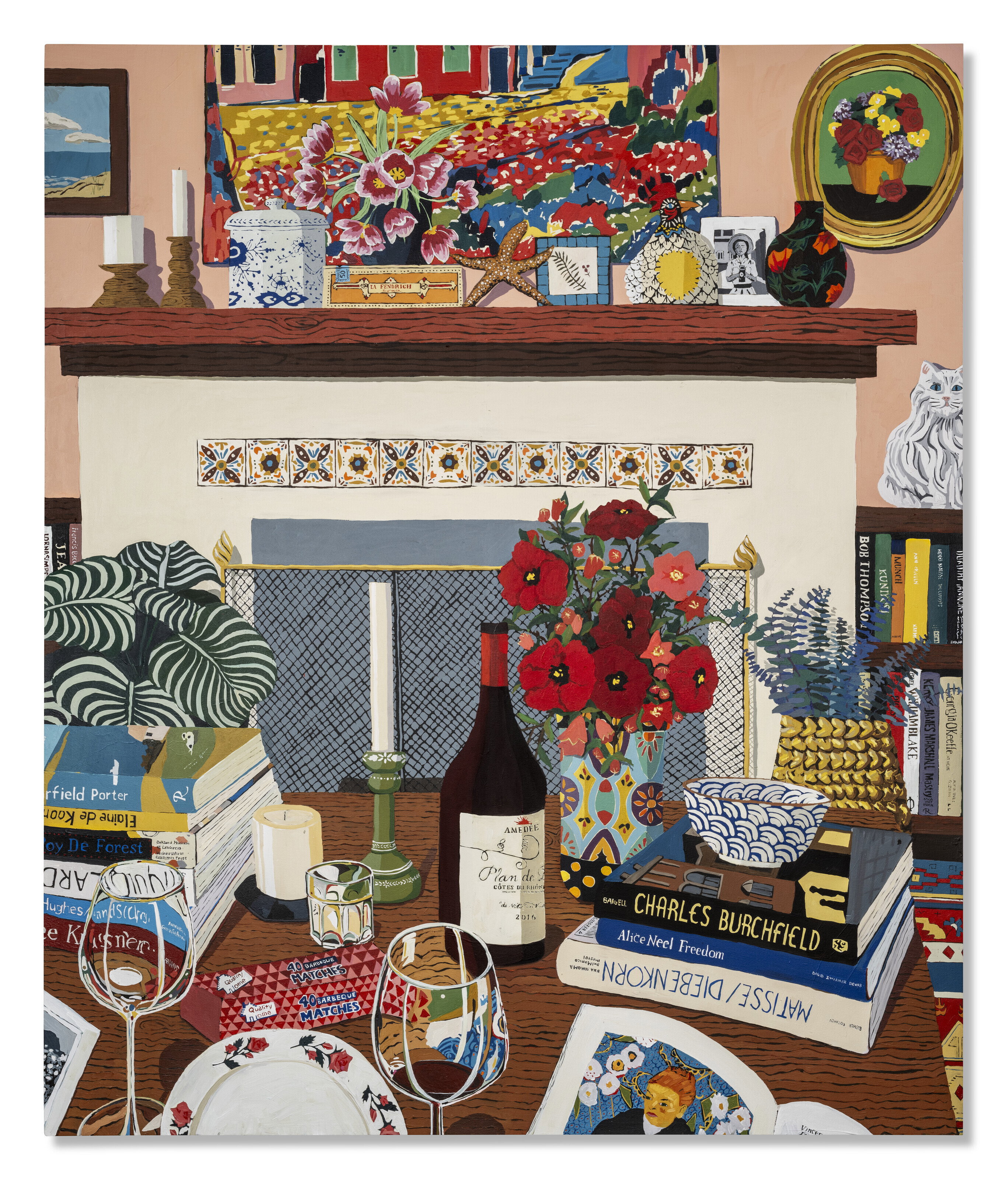 Gilles Sacksick、les peches、希少高級画集画、新品額装付 Hilary Pecis's Auction Record Matched With $1.26M Sale