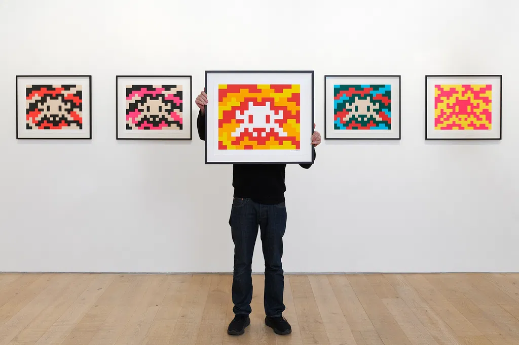 Camouflage & Alias and Pixel Pieces by Invader