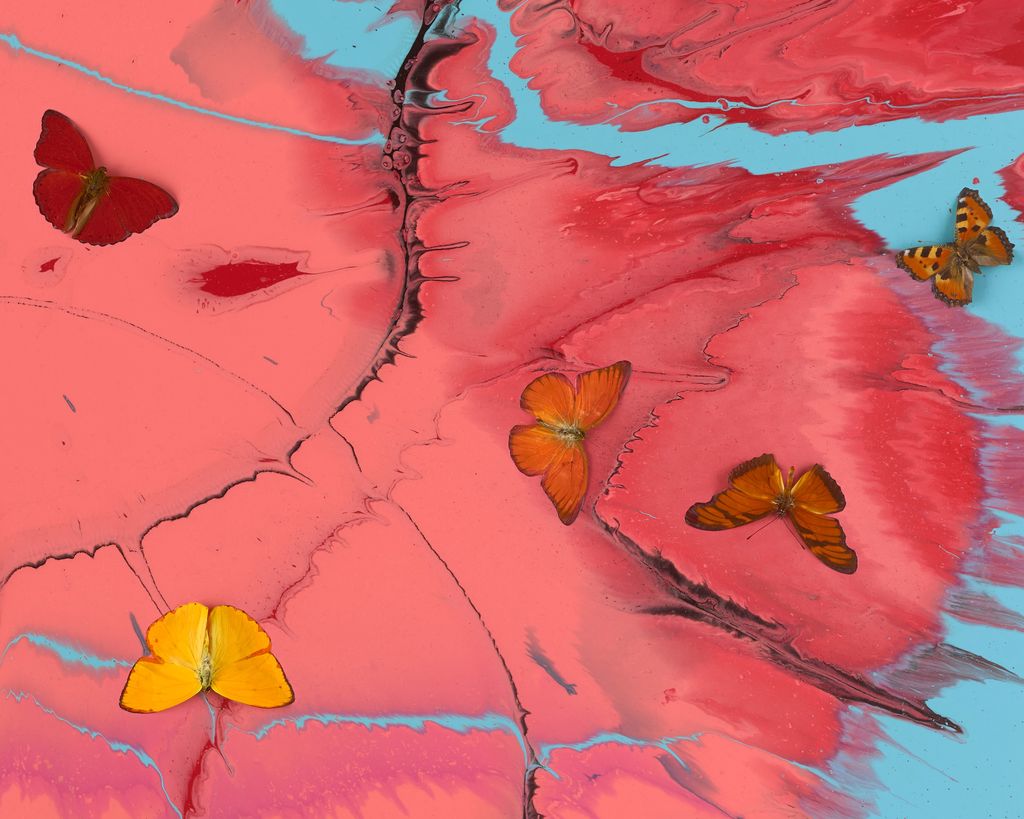 Beautiful Flesh, Blood and Bone Painting (with Butterflies) 4