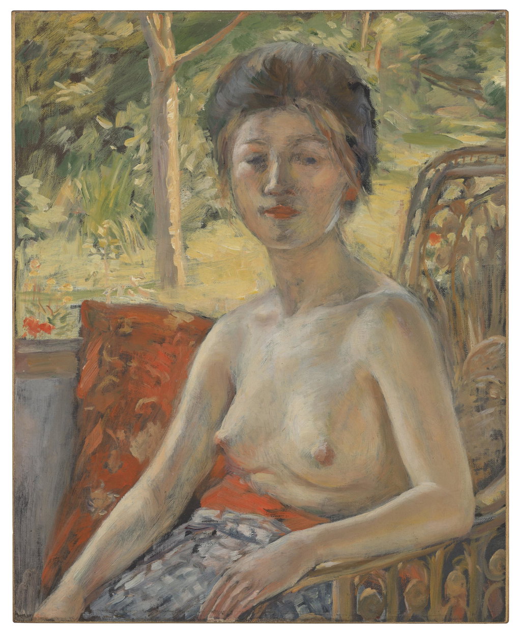 Semi-nude Woman (Study) by Seiki Kuroda sold for $64,000. Image courtesy of Christie's