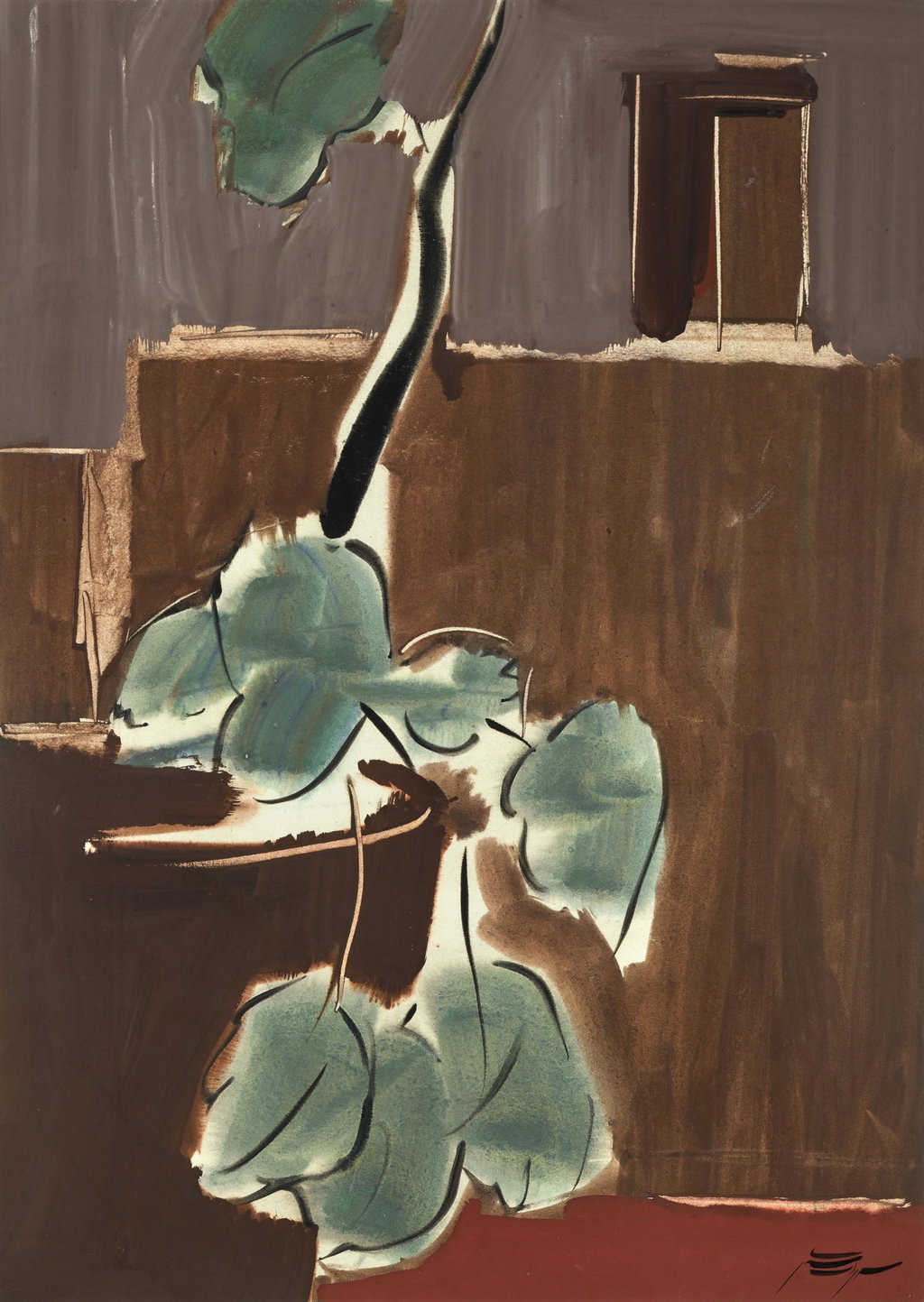 Untitled (Still Life with Leaves). Image courtesy of Sotheby's