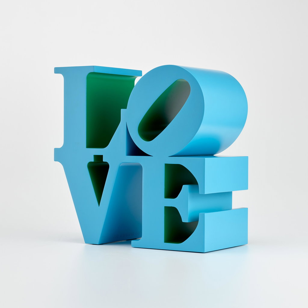 Love-Blue-Green by Robert Indiana sold for $658,700.
Image courtesy of Phillips