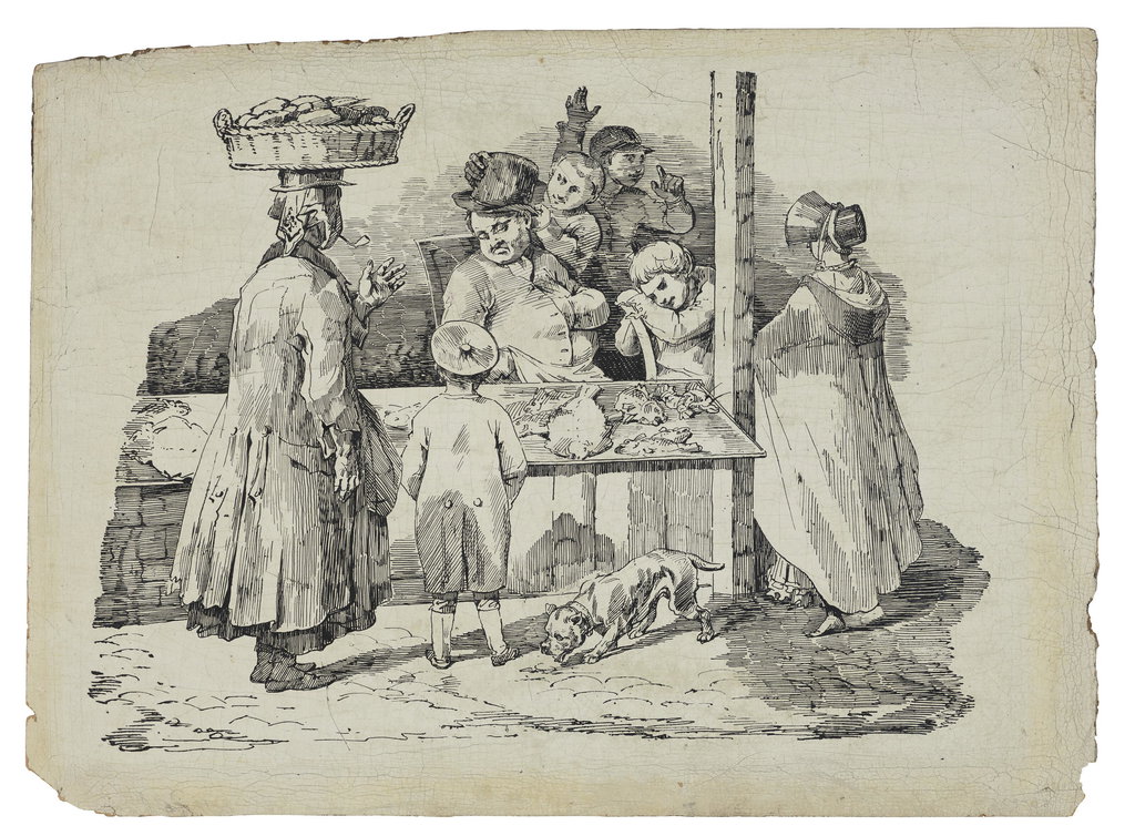 A sleeping fishmonger (Le marchand de poissons endormie). Image courtesy of Christie's