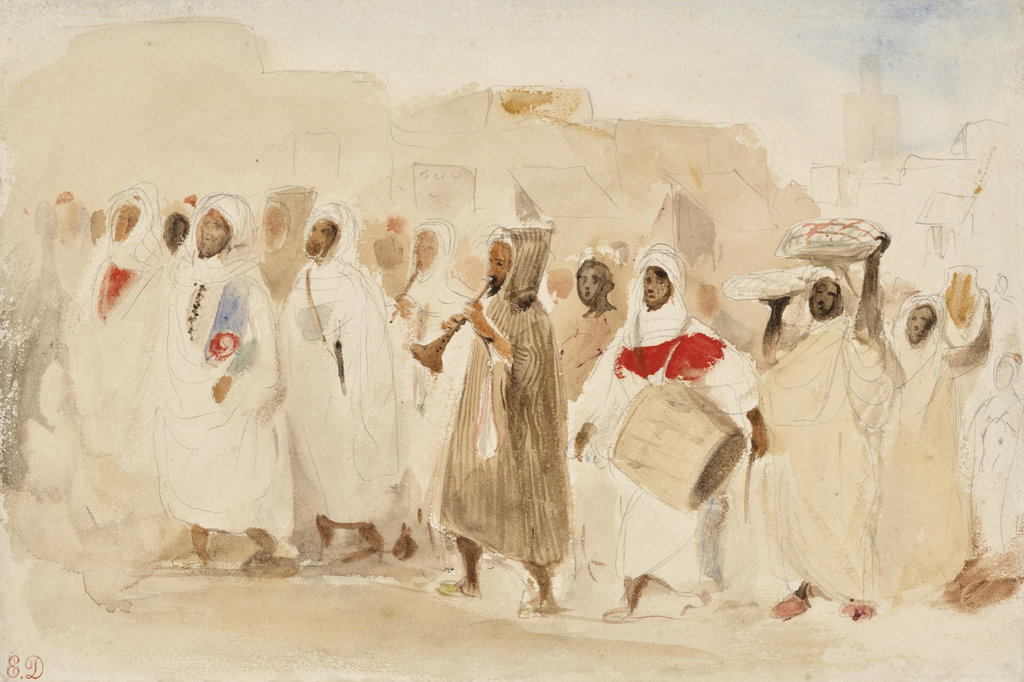 Procession of Musicians in Mogador. Image courtesy of Christie's