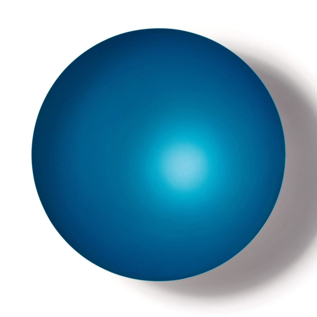Monochrome (Teal Over Matt Silver Pearl) by Anish Kapoor sold for $320,000. Image courtesy of Sotheby's