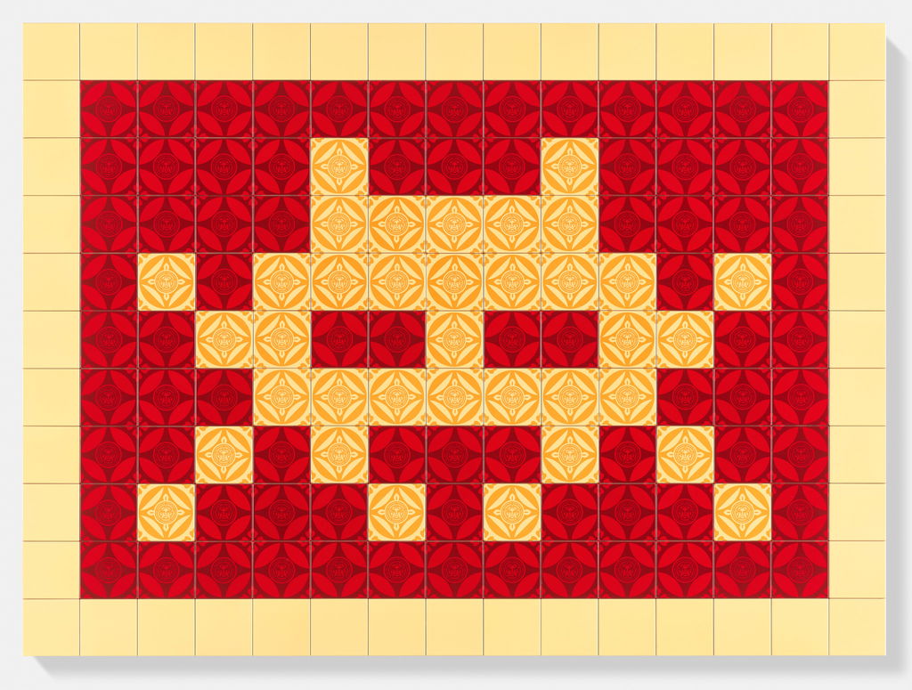 Positive Space/Negative Space (Cream/Red) 1 main image