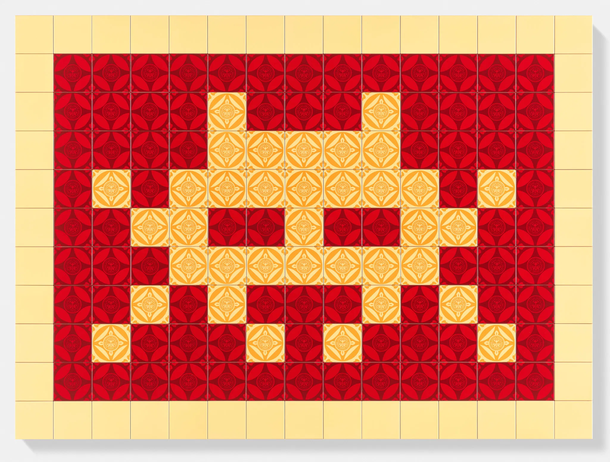 Positive Space/Negative Space (Cream/Red) 1 main image