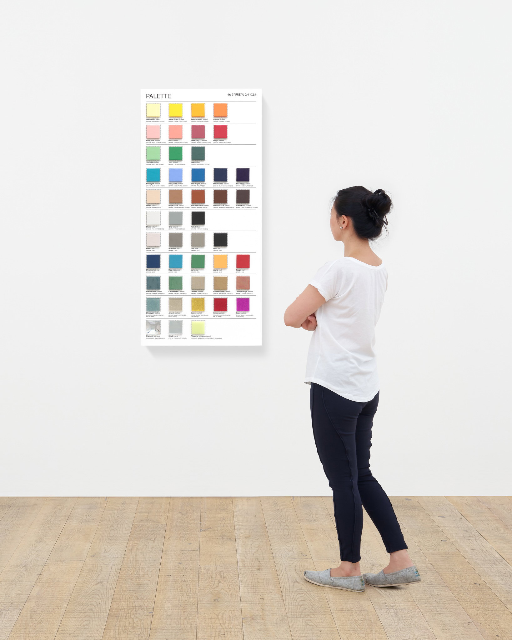 Pixel Colour Chart scale image