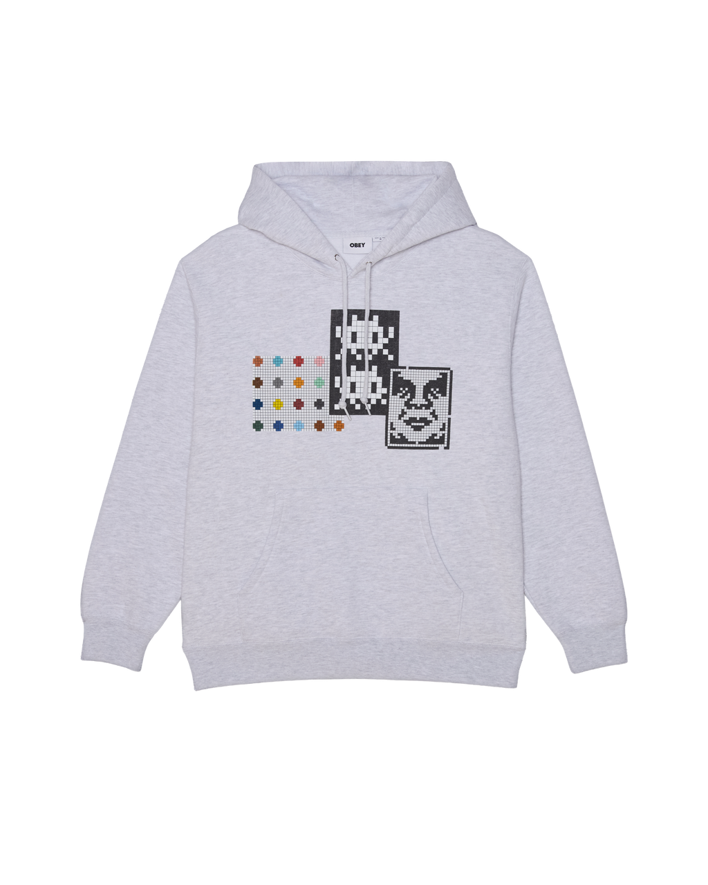 Triple Trouble Pullover Hood - Heather Grey image #1 main image