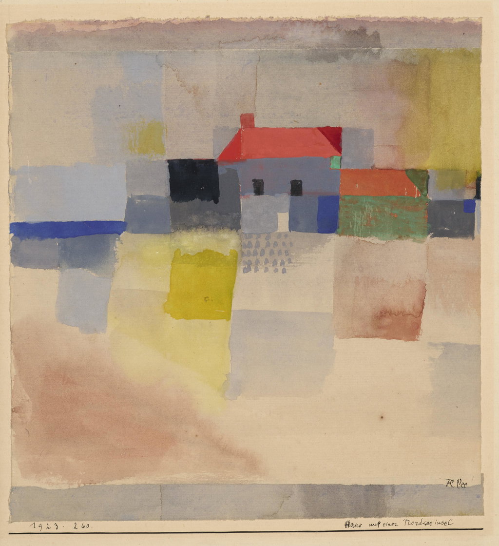 House on a North Sea Island by Paul Klee sold for $480,200. Image courtesy of Christie's