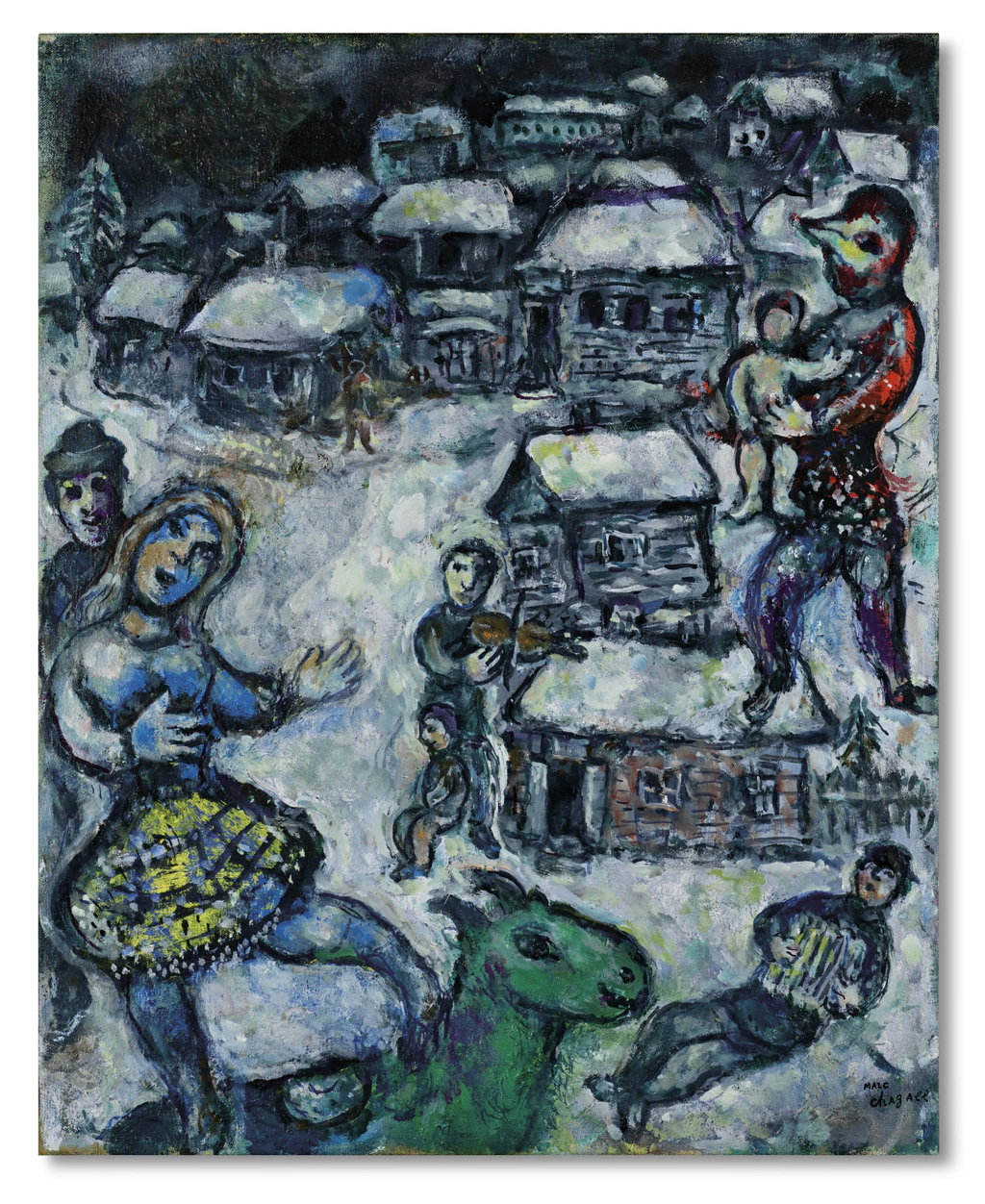The Village in the Snow. Image courtesy of Christie's