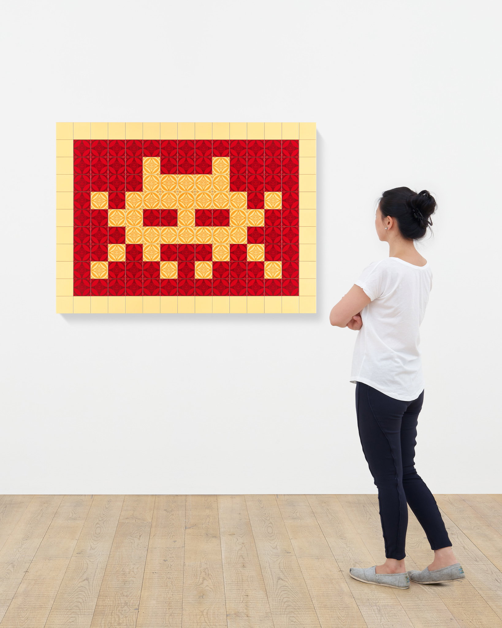 Positive Space/Negative Space (Cream/Red) scale image