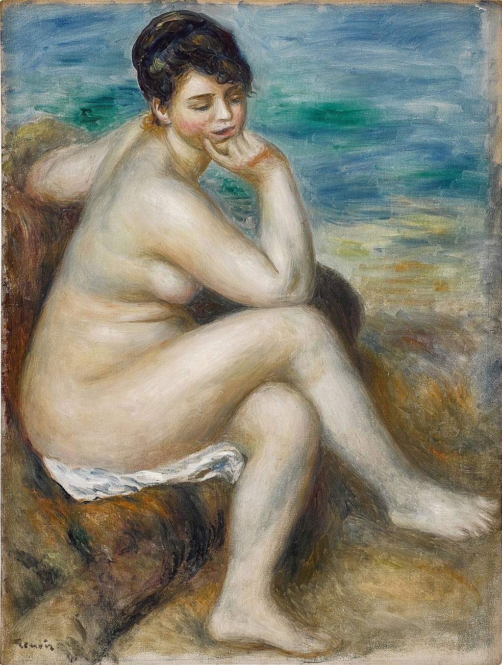 Baigneuse accoudée 坐姿浴女. Image courtesy of Sotheby's