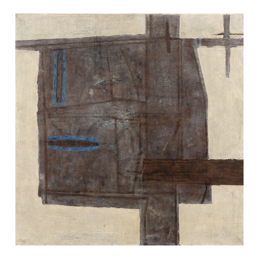 Landscape Through Glass V by Prunella Clough sold for $32,200. Image courtesy of Bonhams