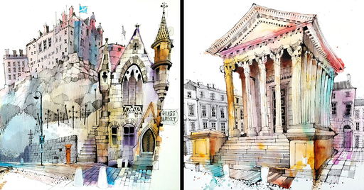 37 Travel Sketches By Ian Fennelly That Turn Architecture And Streets Into Art