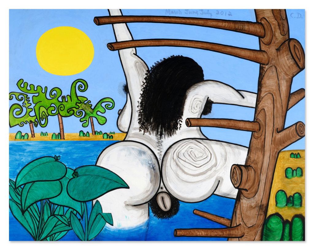 Next Bathers, two (dead tree) by Carroll Dunham sold for $358,400. Image courtesy of Sotheby's